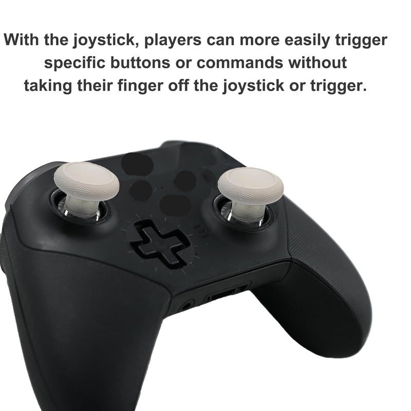 Anglepingping Store 2 Pack Elite 2 Controller Short Thumbsticks Replacement for Xbox Elite Series 2 Controller,0.39in Standard Height Concave Magnetic Analog Short Joysticks for Elite Series 2 Core Controller (White) - Image 5